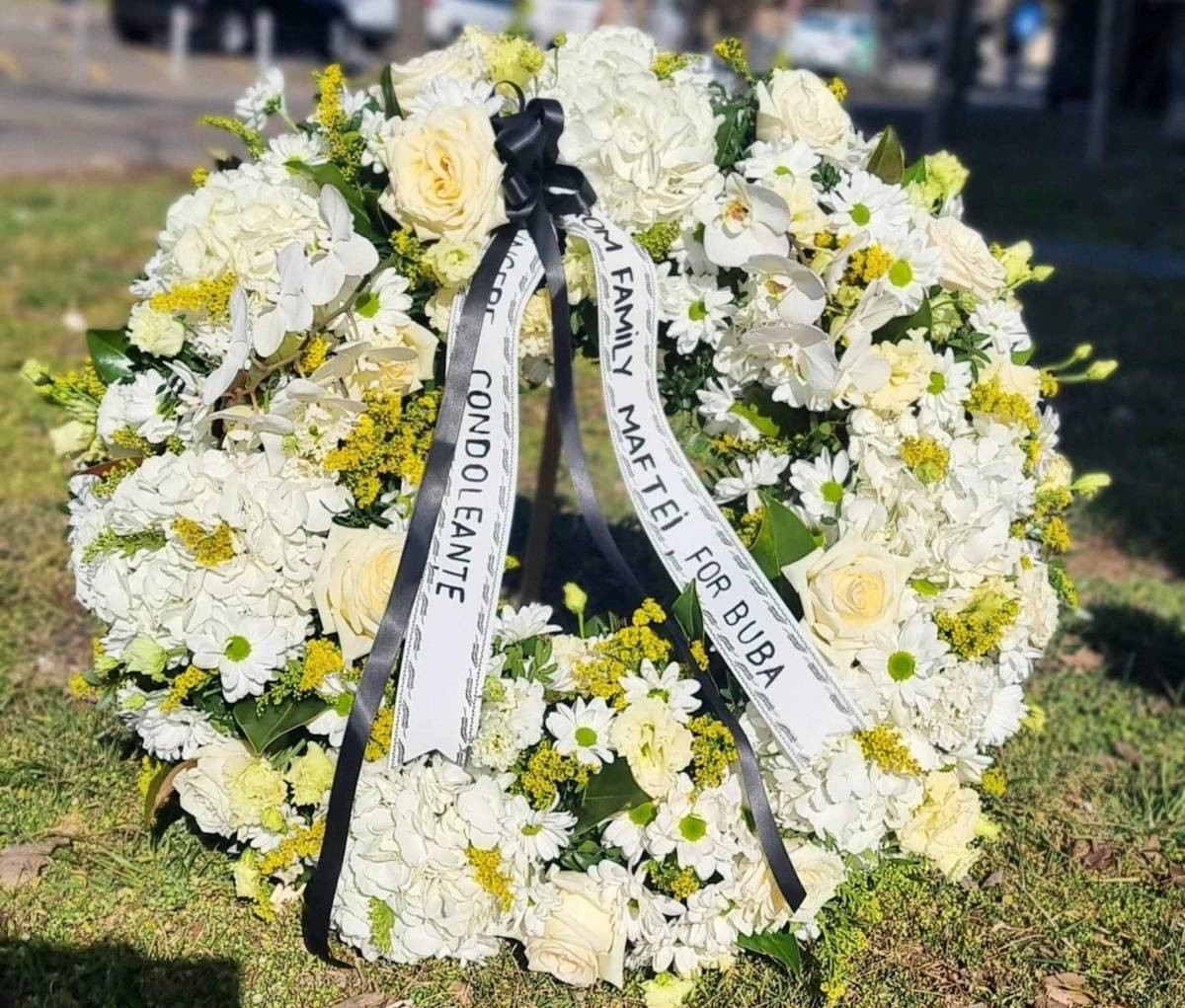 Coroană Funerară - Model Elegant 80 cm